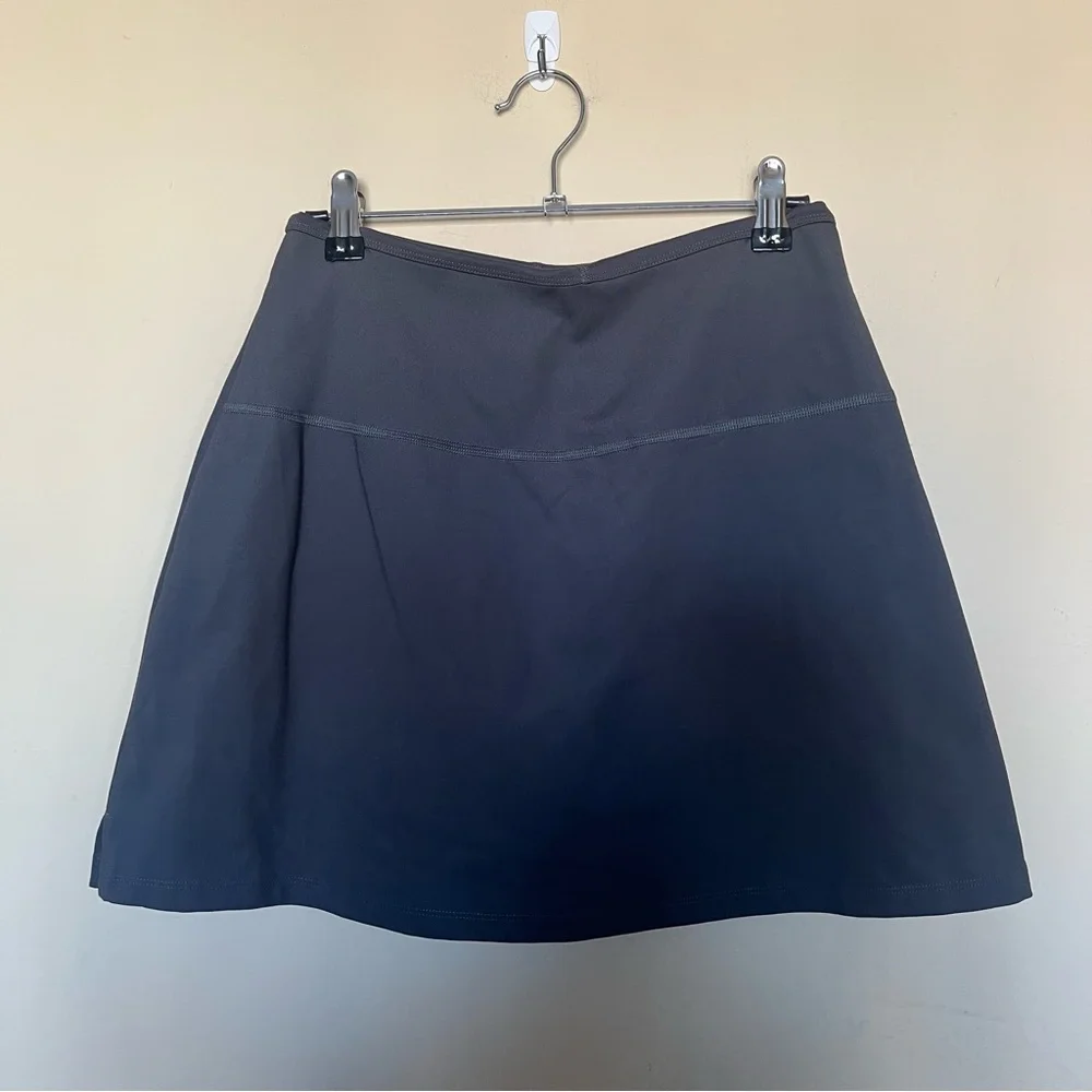 Girlfriend Collective Gray Athletic Tennis Mini Skirt Size M